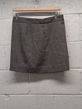 NWOT Womens GAP Classic Herringbone Women's Skirt in Black and White